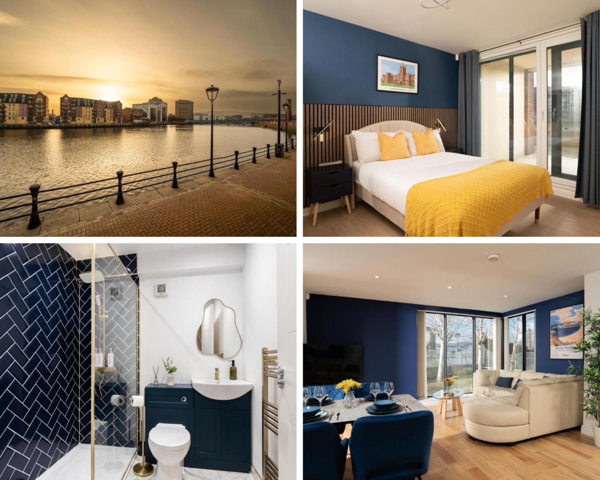 River Side Apartment, City Centre - Beautiful View And Free Parking! Белфаст Экстерьер фото